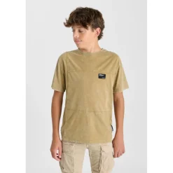Tee-Shirt garçon JOSHBO beige Max en coton