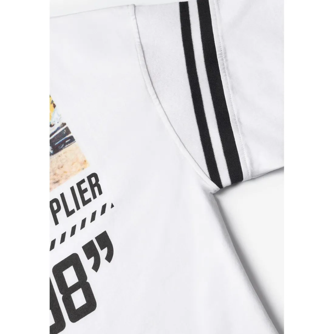 Tee-shirt garçon KEIBO blanc en coton