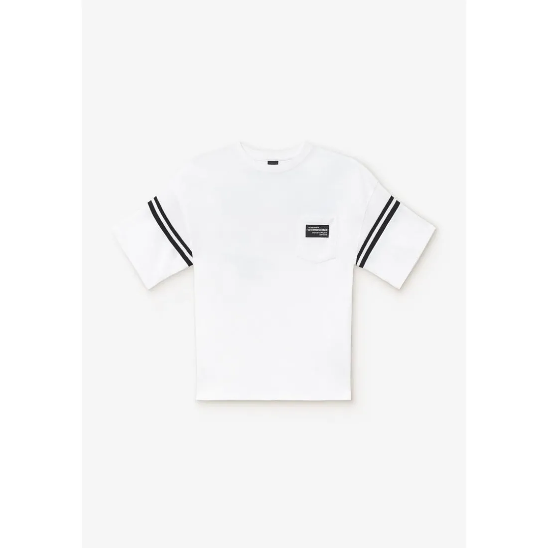 Tee-shirt garçon KEIBO blanc en coton