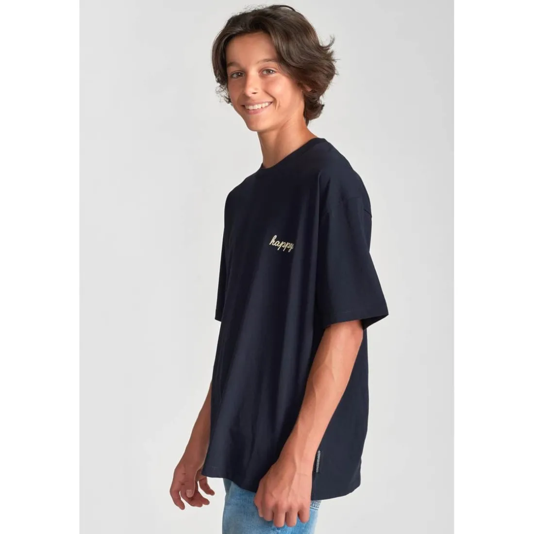Tee-shirt garçon SCULLYBO bleu en coton