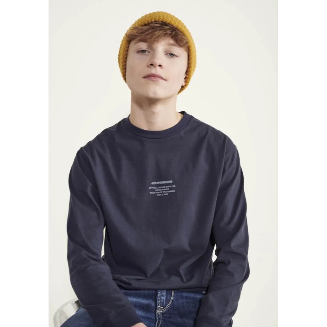 Tee-shirt garçon TANKIBO bleu Drew en coton