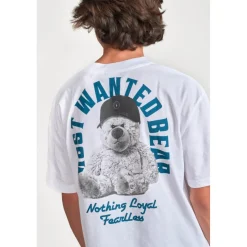 Tee-shirt garçon WUNTHBO blanc en coton