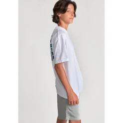 Tee-shirt garçon WUNTHBO blanc en coton