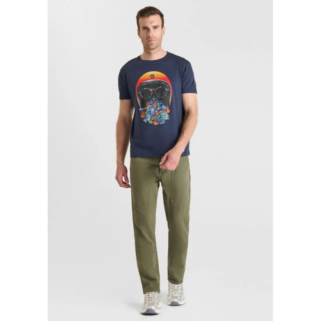 Tee-Shirt JAMIE bleu en coton Dean