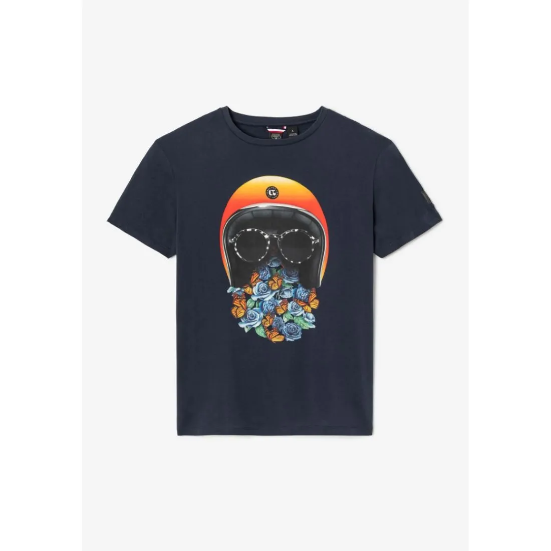 Tee-Shirt JAMIE bleu en coton Dean