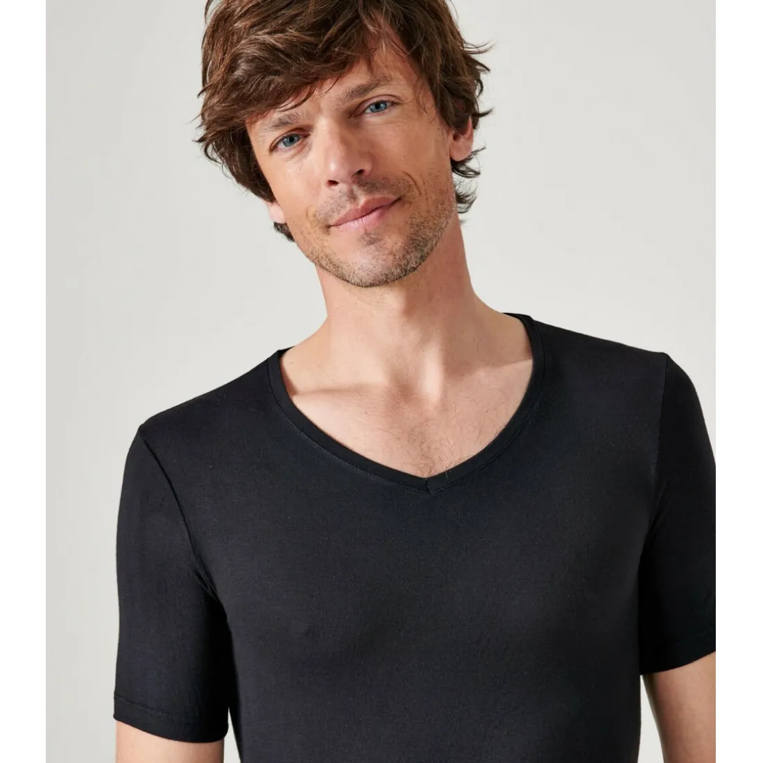 Tee-shirt Manches Courtes Noir Thermolactyl