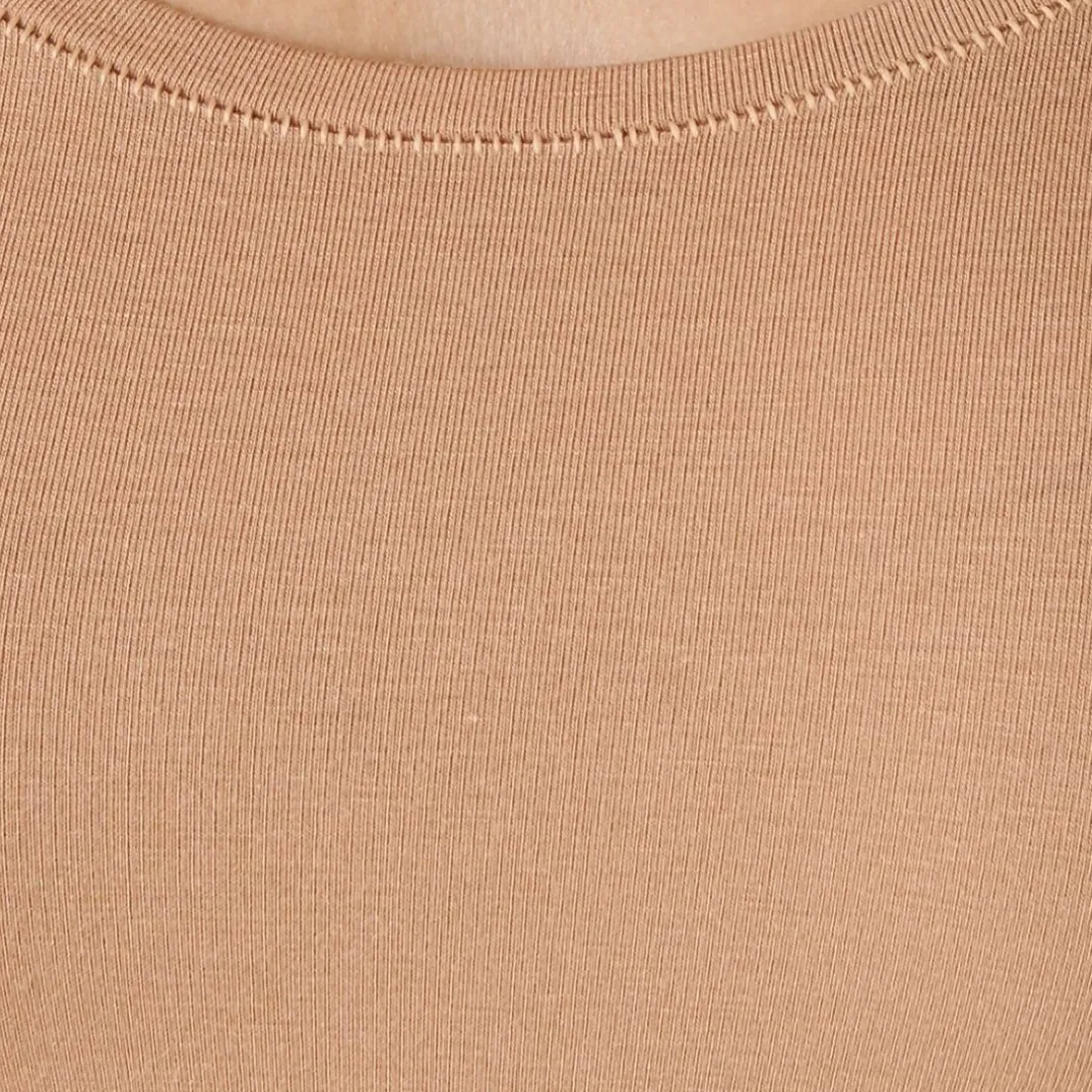 Tee-shirt manches courtes invisible ambre orange en coton