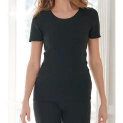 Tee-shirt manches courtes noir en coton