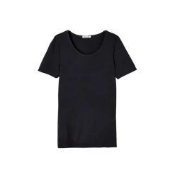 Tee-shirt manches courtes noir en coton