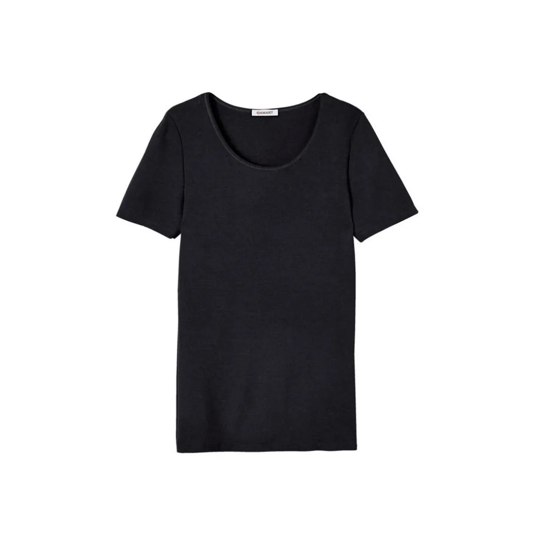 Tee-shirt manches courtes noir en coton