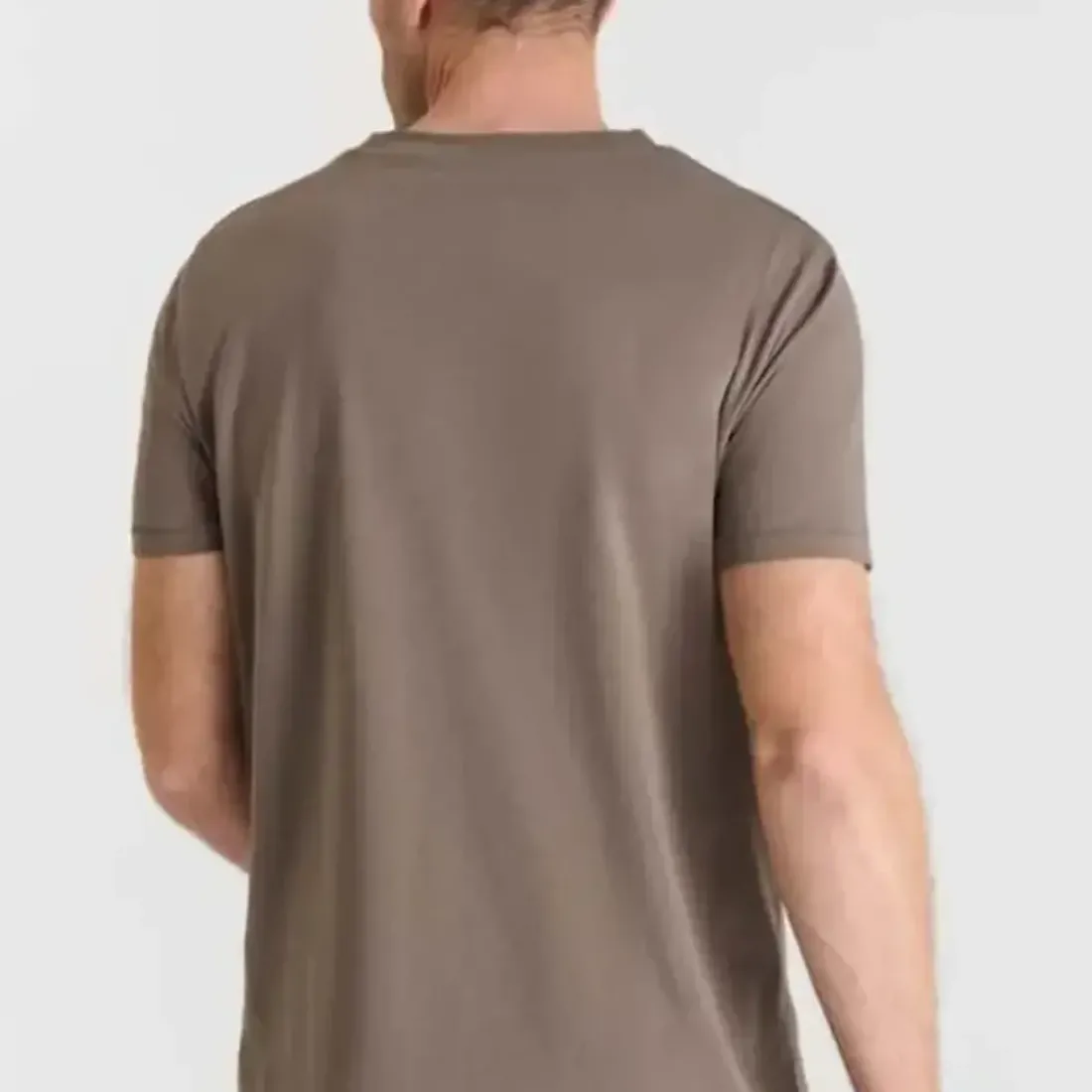 Tee-Shirt marron en coton Gus
