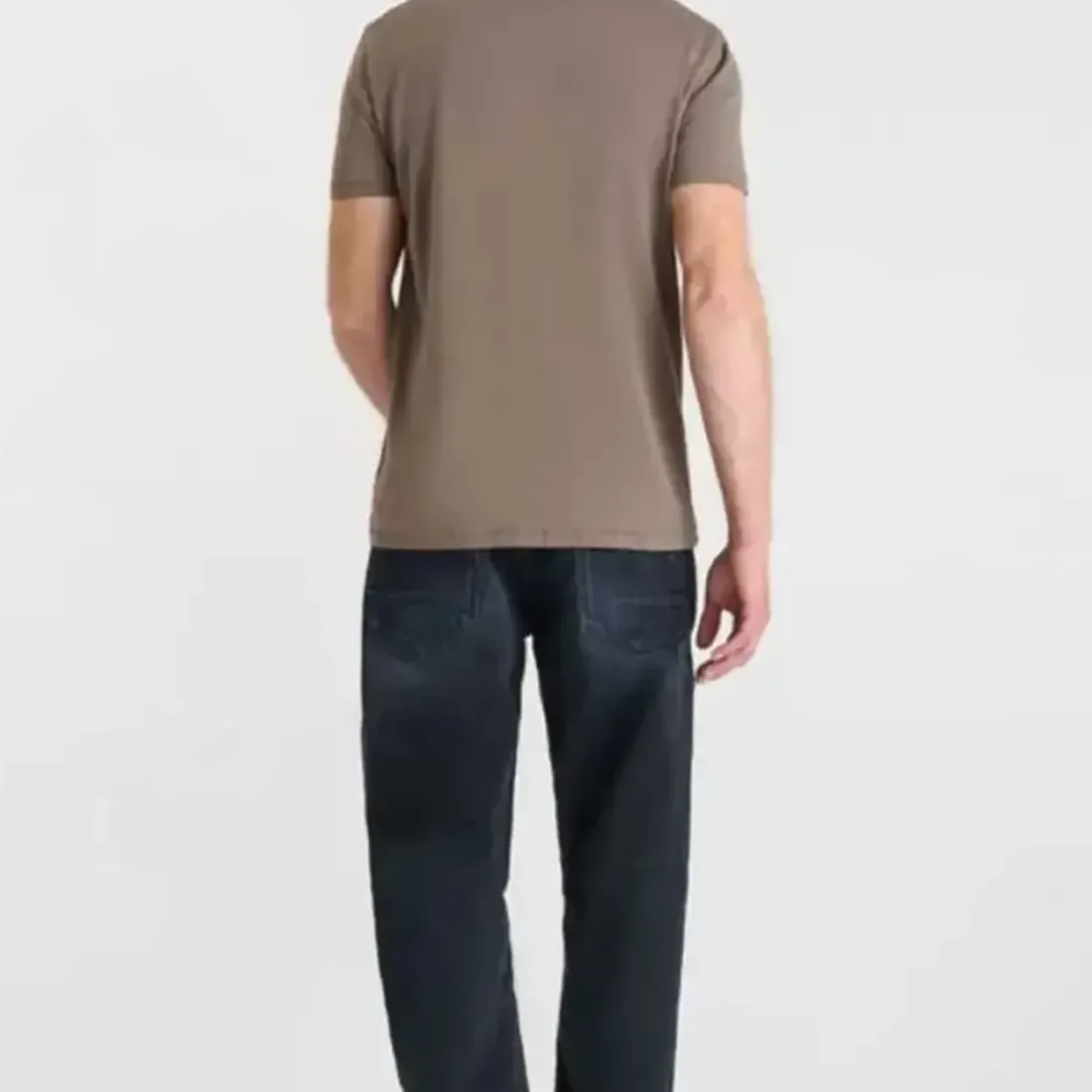 Tee-Shirt marron en coton Gus
