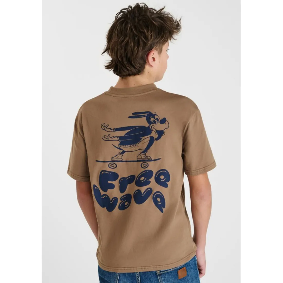 Tee-Shirt marron Luke en coton