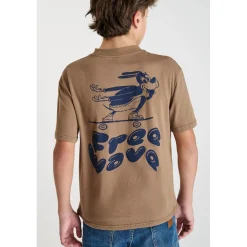 Tee-Shirt marron Luke en coton