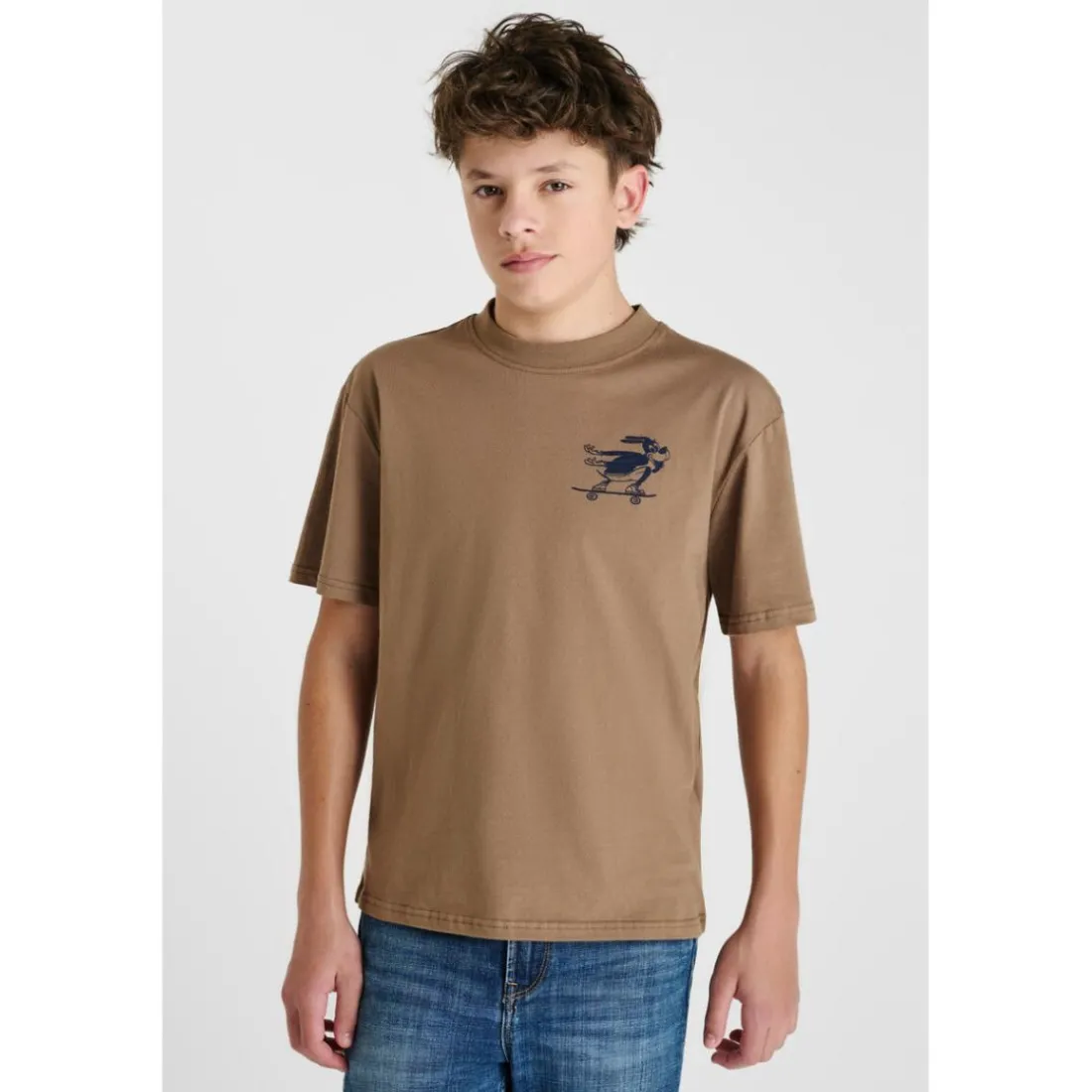Tee-Shirt marron Luke en coton