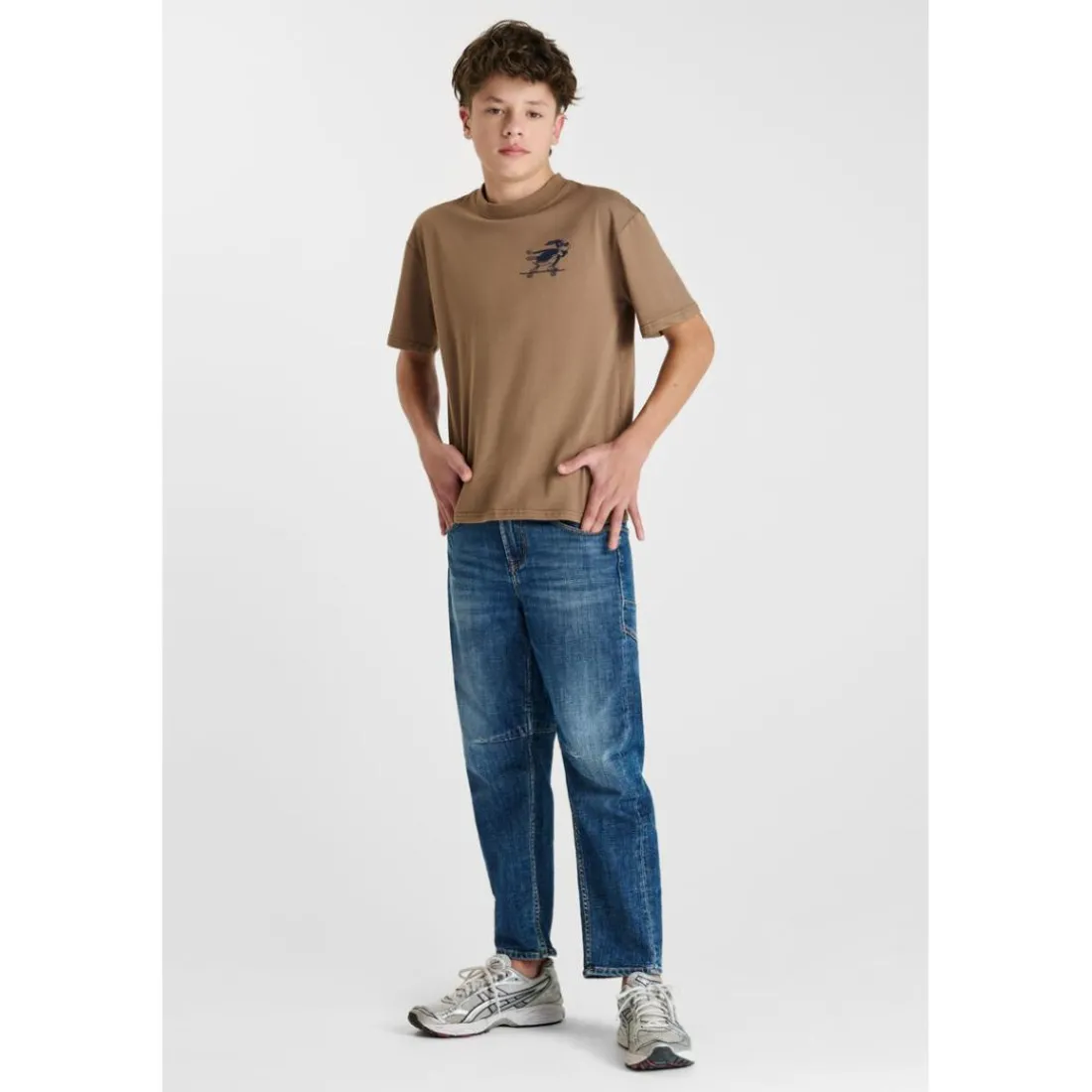 Tee-Shirt marron Luke en coton