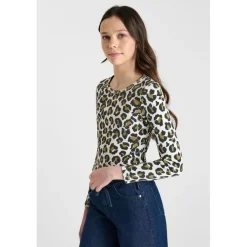 Tee-Shirt marron Mia en coton