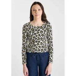 Tee-Shirt marron Mia en coton