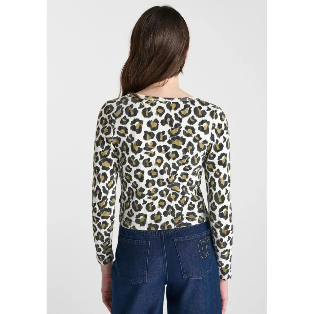 Tee-Shirt marron Mia en coton