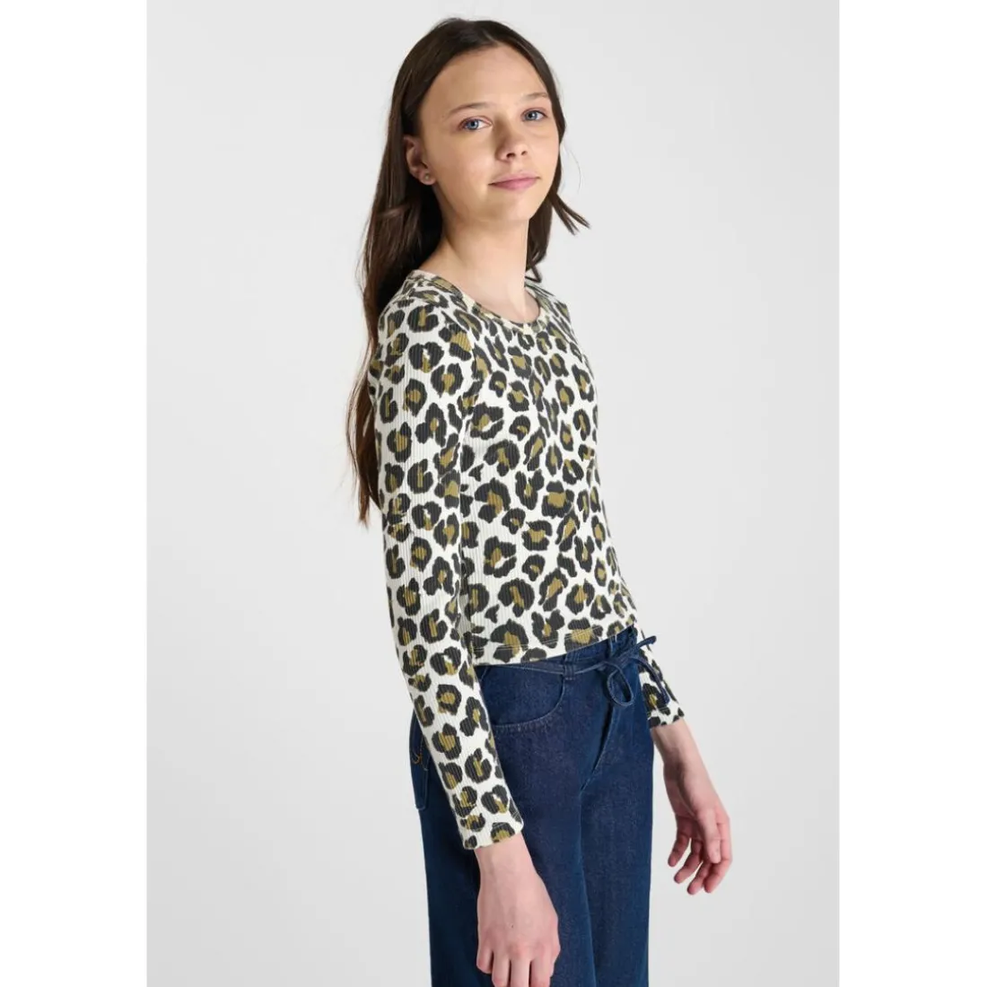 Tee-Shirt marron Mia en coton