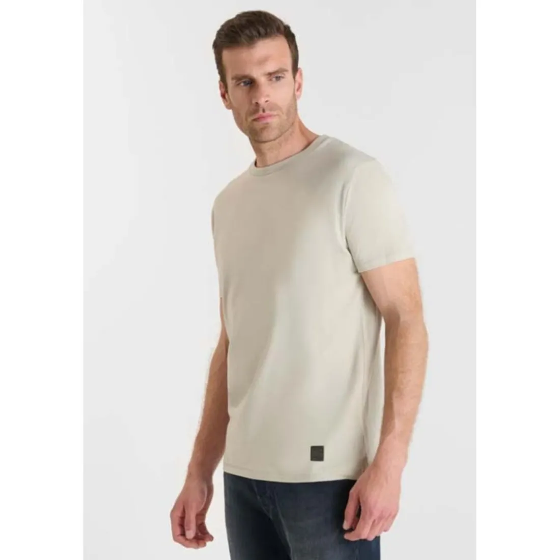 Tee-Shirt OBROWN blanc en coton Fabe