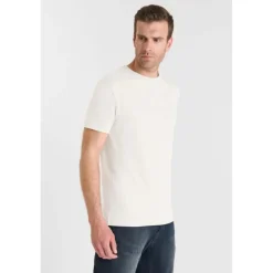 Tee-Shirt OBROWN blanc en coton Joel