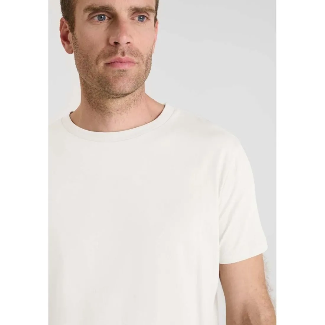 Tee-Shirt OBROWN blanc en coton Joel