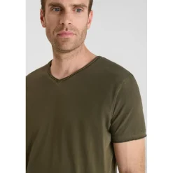 Tee-Shirt OGRIBS kaki en coton Mack
