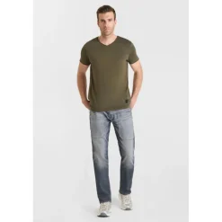 Tee-Shirt OGRIBS kaki en coton Mack
