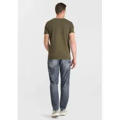 Tee-Shirt OGRIBS kaki en coton Mack