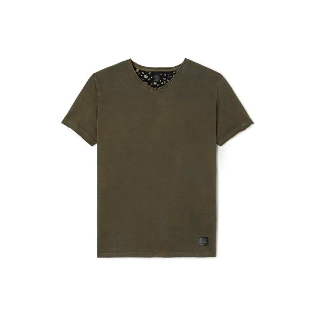 Tee-Shirt OGRIBS kaki en coton Mack