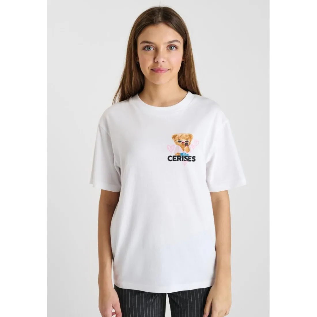 Tee-Shirt PEMIGI blanc en coton Yara