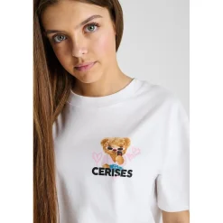 Tee-Shirt PEMIGI blanc en coton Yara