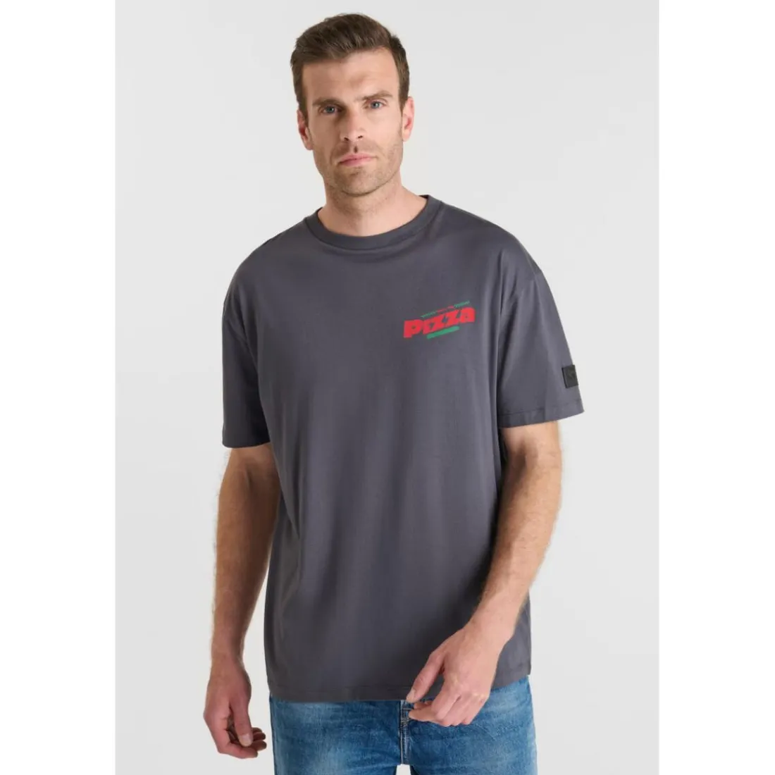 Tee-Shirt QUINNE gris en coton Bert