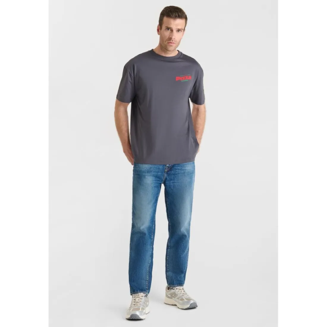 Tee-Shirt QUINNE gris en coton Bert