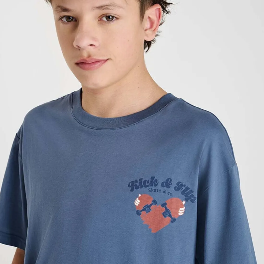 Tee-Shirt RAKABO bleu Drew