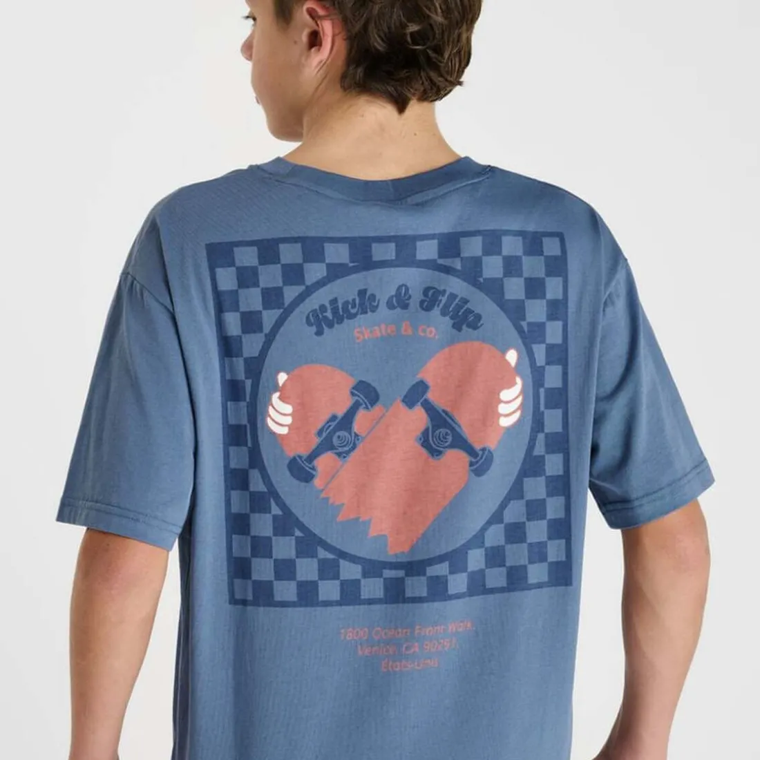 Tee-Shirt RAKABO bleu Drew