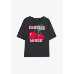 Tee-Shirt SPEARS noir en coton Mia