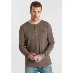 Tee-ShirtOZAR marron en coton Sean