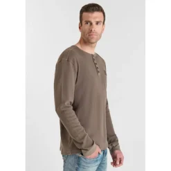Tee-ShirtOZAR marron en coton Sean