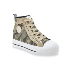 Tennis femme kaki TATTOO en coton