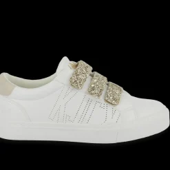 Tennis Femme TIPPYK blanc et or