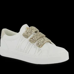 Tennis Femme TIPPYK blanc et or