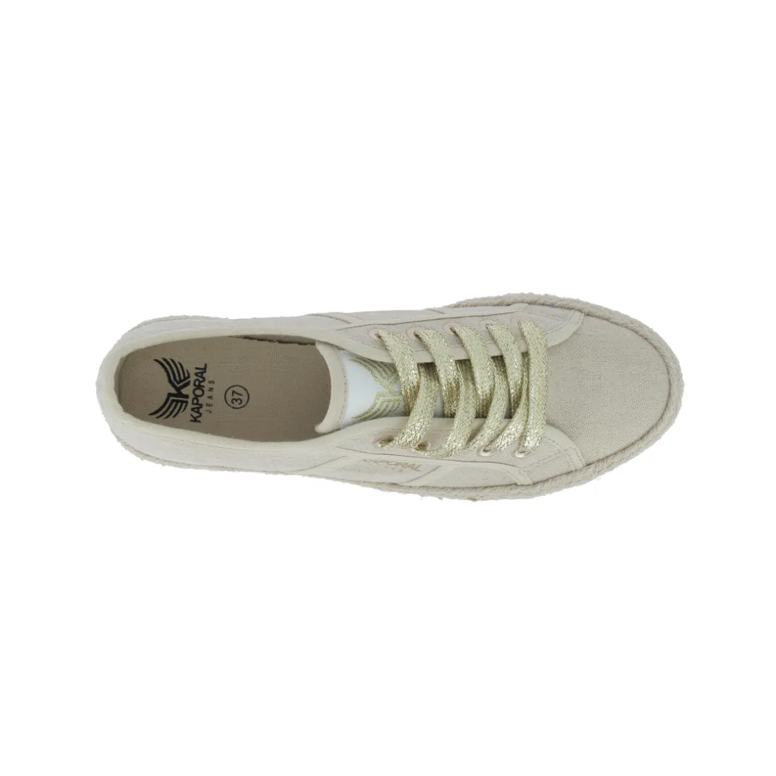 Tennis Femme TORGATY beige en coton