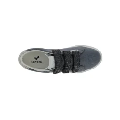 Tennis femme velcro bleu et irise TIPPY
