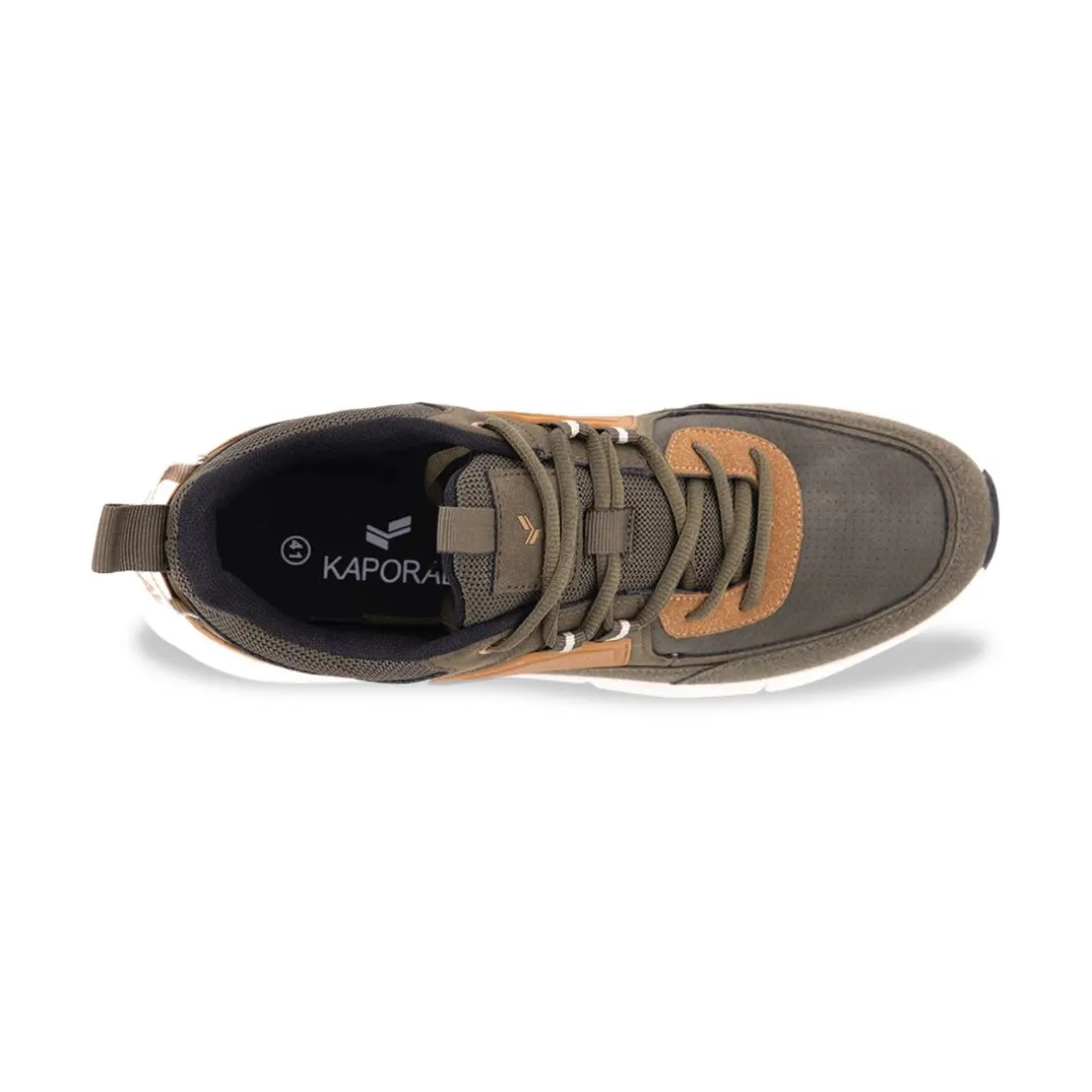 Tennis homme kaki et marron DOLPI
