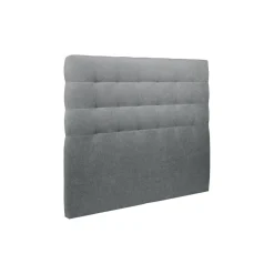 Tete de lit Capitonnee Tissu Gris anthracite rembourre