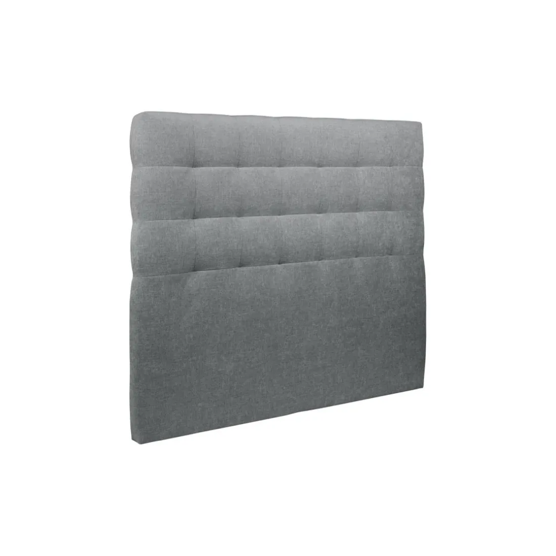 Tete de lit Capitonnee Tissu Gris anthracite rembourre