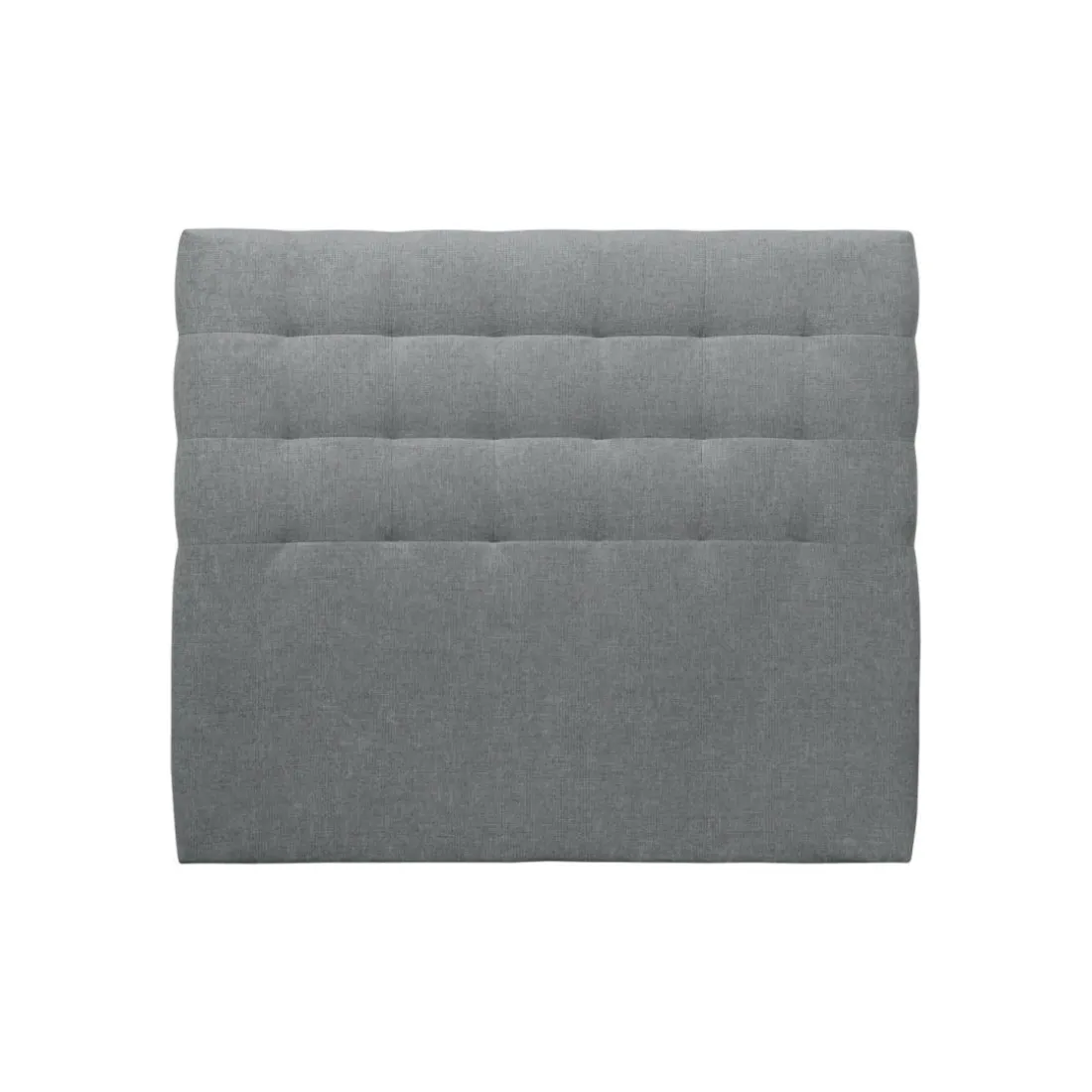 Tete de lit Capitonnee Tissu Gris anthracite rembourre