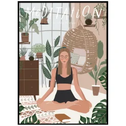 Toile imprimée Bianca 50x70cm Méditation